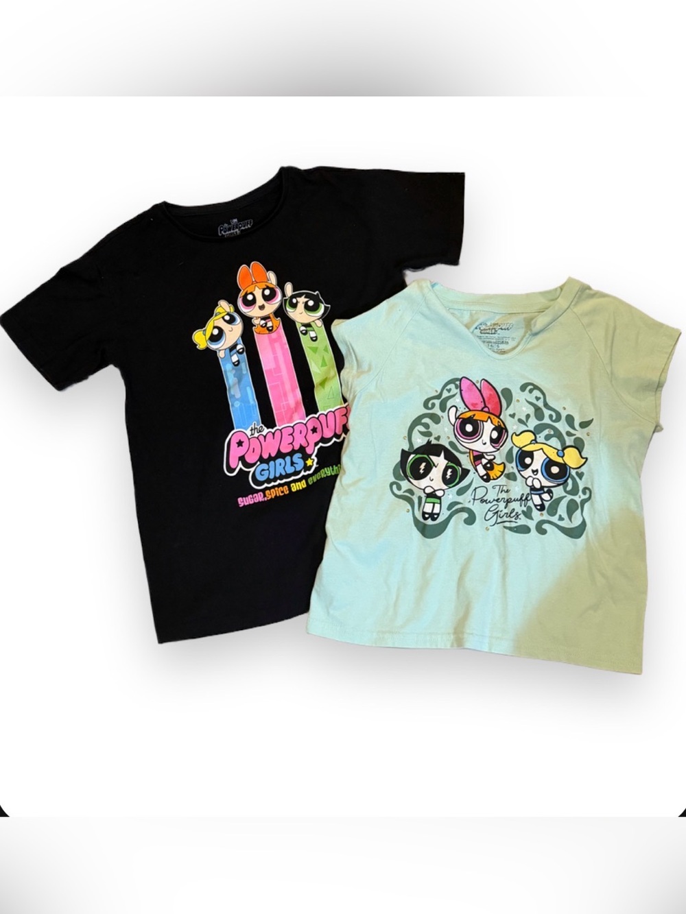 Powerpuff Girls Baby Tee Bundle Size 10/12 & 14/15 Cartoon Network